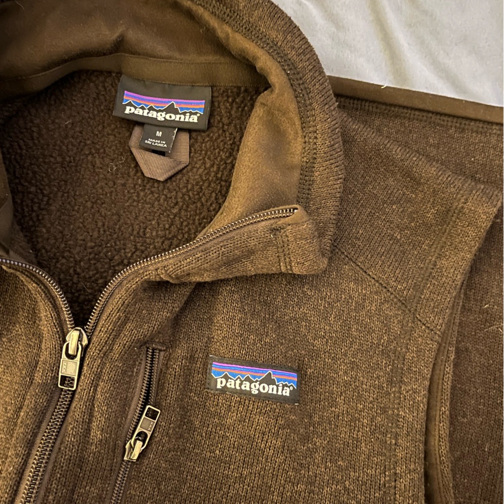 Men's brown Patagonia Fleece Vest